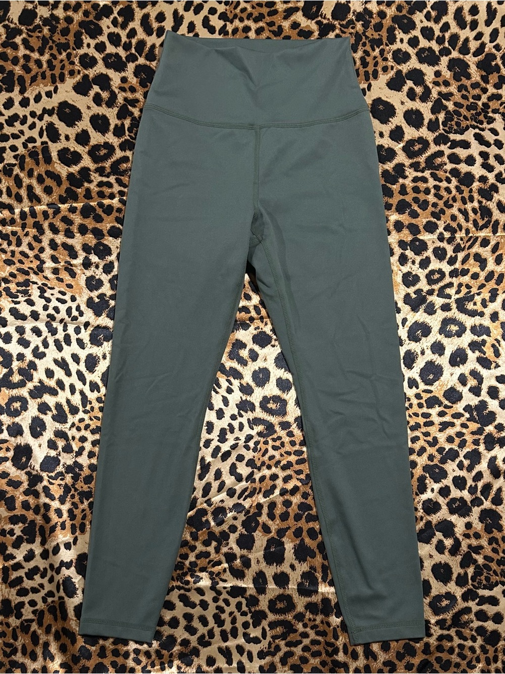 Balance Collection Sage Olive Green 7/8 Ankle Length High-Waisted Leggings